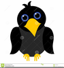 Blue Raven Clipart Image