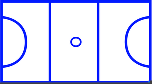 Netball Court Clipart Image