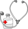 Metalmarious Medicine And A Stethoscope Clip Art