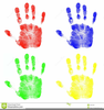 Childrens Hand Prints Clipart Image