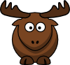 Cartoon Elk Clip Art