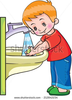 Children Washing Hands Clipart Image