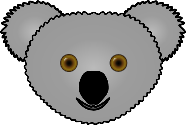 koala face clipart - photo #13