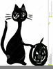 Scary Black Cat Clipart Image