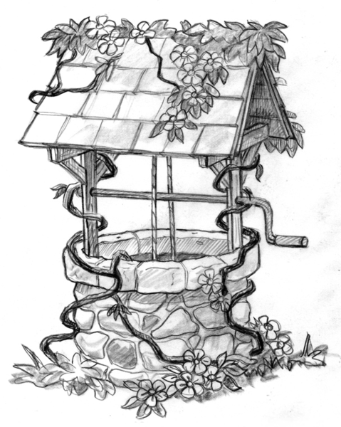 wishing-well-drawing