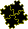 Jigsaw-4-colors Clip Art