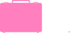 Hot Pink Brief Case Clip Art