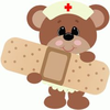 Monkey Clipart With Bandaids Image