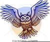 Owl Flying Clipart Image