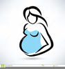 Cartoon Pregnant Women Clipart Image