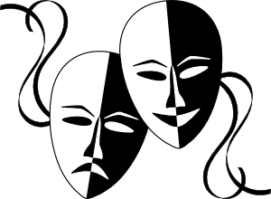 Theatre Masks Clip Art at Clker.com - vector clip art online, royalty