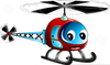Cute Helicopter Vector Image