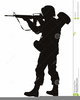 Silhouette Soldier Clipart Image