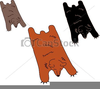 Bear Skin Rug Clipart Image
