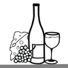 Free Clipart Of Wine Bottle Image