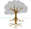 Tree With Roots Clip Art