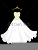 Free Wedding Gown Clipart Image