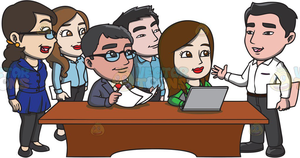 Cartoon Office Workers Clipart | Free Images at Clker.com - vector clip