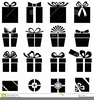 Present Clipart Black White Image