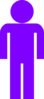 Purple Man Symbol Clip Art