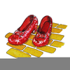 Ruby Slippers Clipart Image