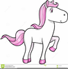 Free Clipart Pink Pony Image