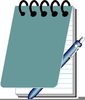 Spiral Notepad Clipart Image