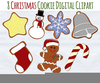 Free Clipart Of Christmas Cookies Image