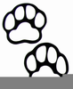 Free Paw Prints Clipart Image