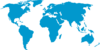 World Map Blue Clip Art
