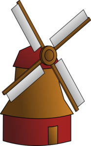 Windmill Clip Art at Clker.com - vector clip art online, royalty free 