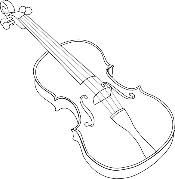 violin clip art at clker  vector clip art online