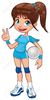 Exploding Volleyball Clipart Image