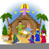 Nativity Scene Clipart Stay Image