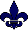 Navy Fleur De Lis Clip Art