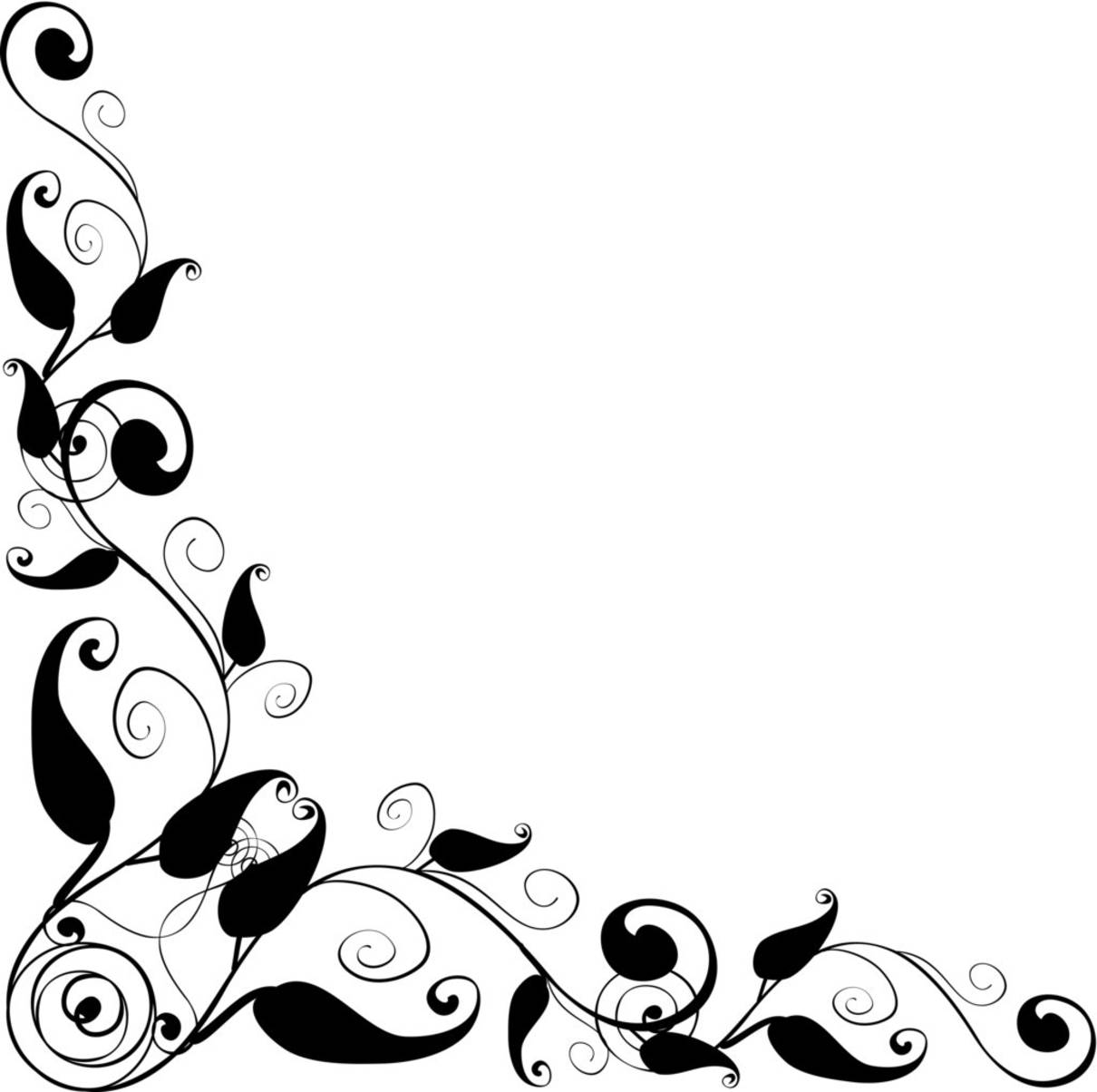 clipart floral border design - photo #43