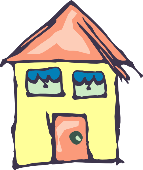 clipart yellow house - photo #28