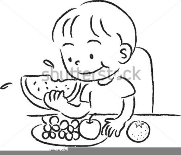 Child Eating Clipart | Free Images at Clker.com - vector clip art