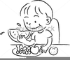 Child Eating Clipart Image
