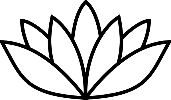 lotus flower outline clip art free - photo #42