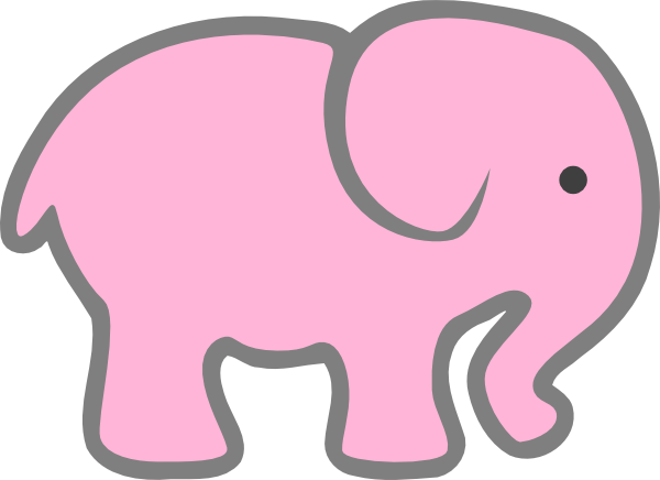 free pink baby elephant clip art - photo #10