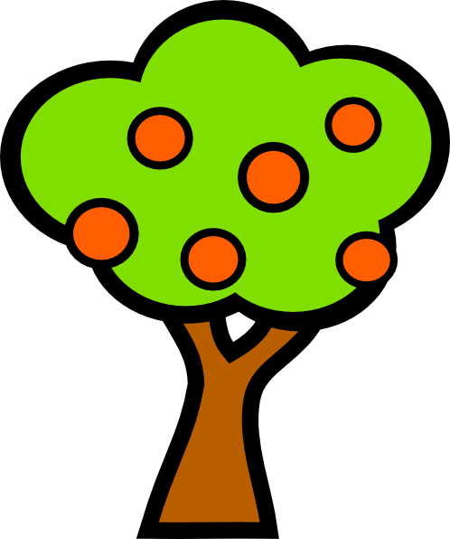 clip art fruit. Tree With Fruits clip art
