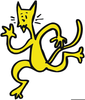 Free Cat Cartoon Clipart Image