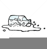 Spilled Milk Clipart Image