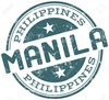 Manila Philippines Stamp Image