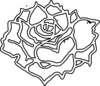 Rose In Full Bloom Clip Art