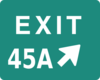Exit 45a Clip Art