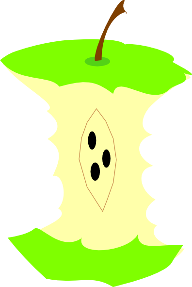 free apple core clip art - photo #25