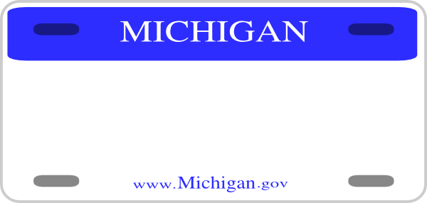 Ca License Plate Template