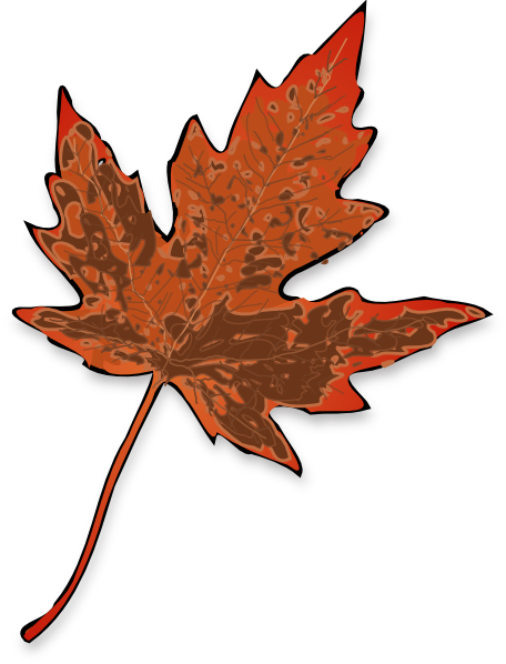 brown leaf clip art - photo #25